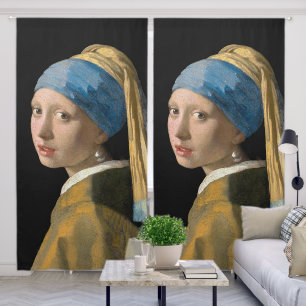 Johannes Vermeer - Girl with a Pearl Earring Blackout Curtains