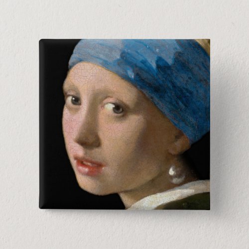 Johannes Vermeer _ Girl with a Pearl Earring Button