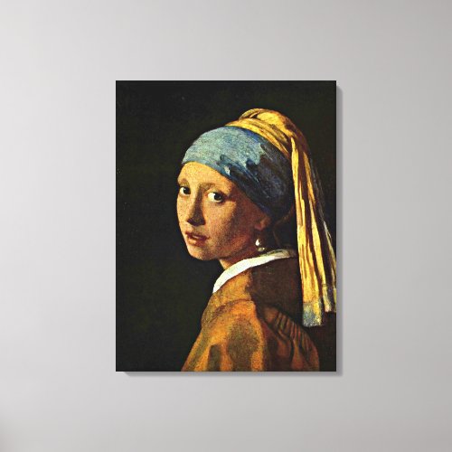 Johannes Vermeer _ Girl with a Pearl Earring Canvas Print
