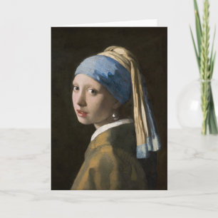 Johannes Vermeer, Girl with a Pearl Earring Card