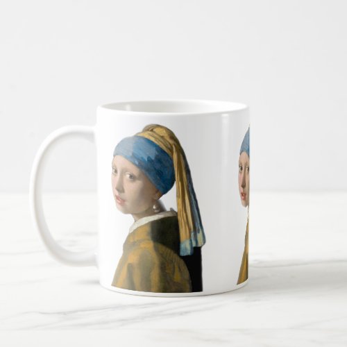 Johannes Vermeer _ Girl with a Pearl Earring Coffee Mug