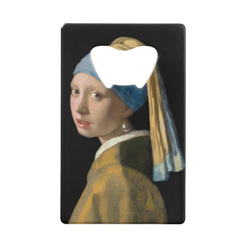 Johannes Vermeer _ Girl with a Pearl Earring Credit Card Bottle Opener