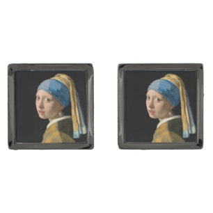 Johannes Vermeer - Girl with a Pearl Earring Cufflinks