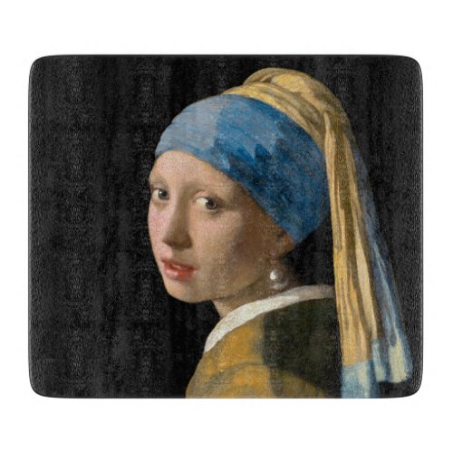 Johannes Vermeer _ Girl with a Pearl Earring Cutting Board