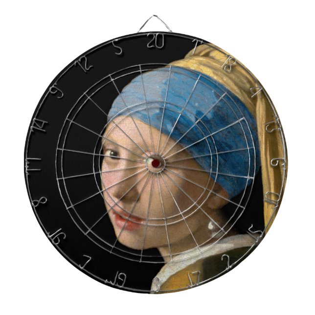 Johannes Vermeer - Girl with a Pearl Earring Dart Board (Front)