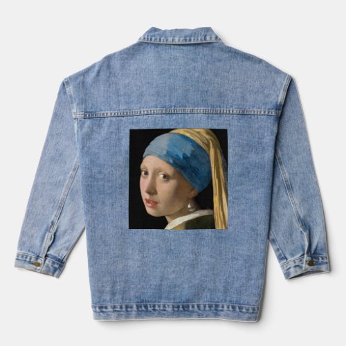 Johannes Vermeer _ Girl with a Pearl Earring Denim Jacket