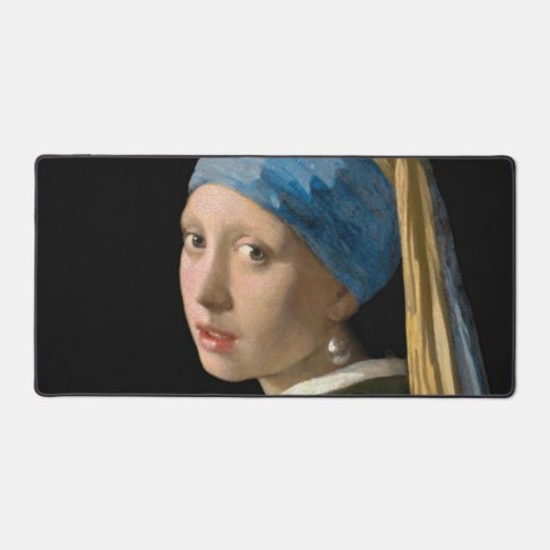 Johannes Vermeer _ Girl with a Pearl Earring Desk Mat