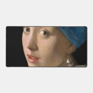Johannes Vermeer - Girl with a Pearl Earring Desk Mat