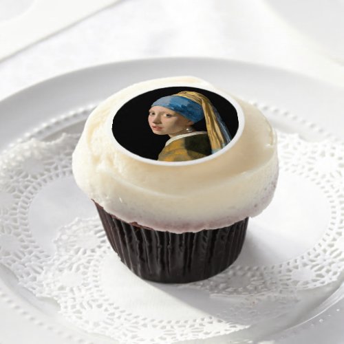 Johannes Vermeer _ Girl with a Pearl Earring Edible Frosting Rounds