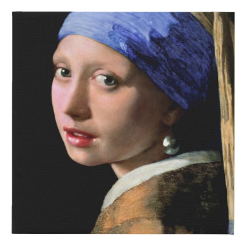 Johannes Vermeer Girl with a Pearl Earring Faux Canvas Print