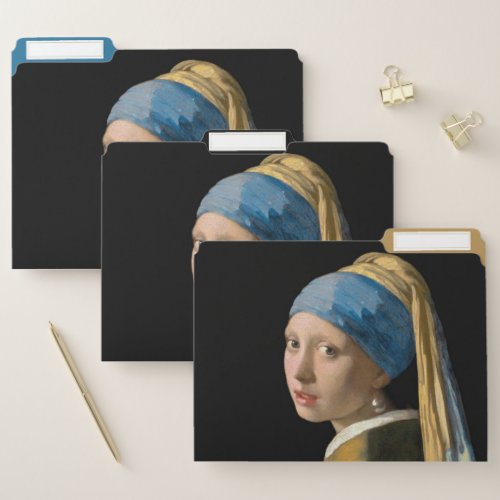 Johannes Vermeer _ Girl with a Pearl Earring File Folder