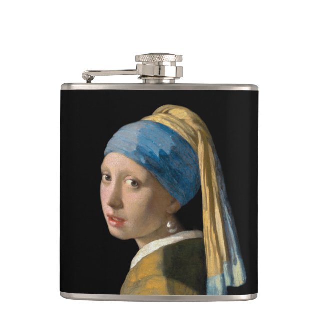 Johannes Vermeer - Girl with a Pearl Earring Flask (Front)
