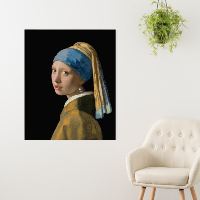 Johannes Vermeer - Girl with a Pearl Earring Foam Board (In Situ (Wall))