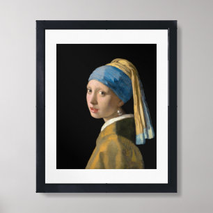 Johannes Vermeer - Girl with a Pearl Earring Framed Art