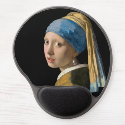 Johannes Vermeer _ Girl with a Pearl Earring Gel Mouse Pad