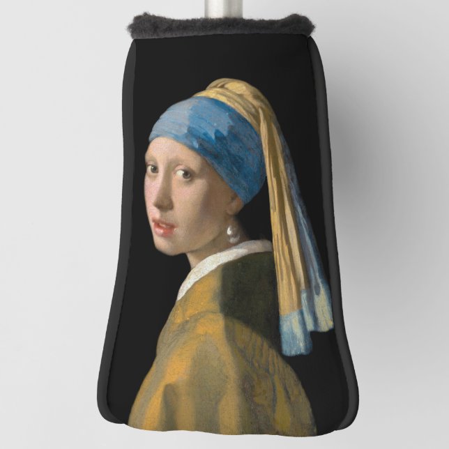 Johannes Vermeer - Girl with a Pearl Earring Golf Head Cover (Rotate 90)