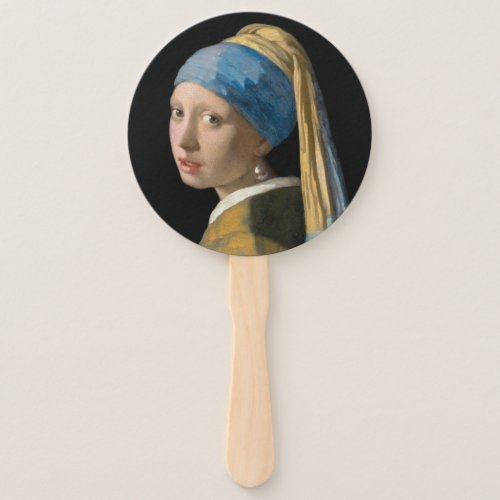 Johannes Vermeer _ Girl with a Pearl Earring Hand Fan