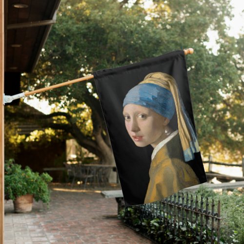 Johannes Vermeer _ Girl with a Pearl Earring House Flag