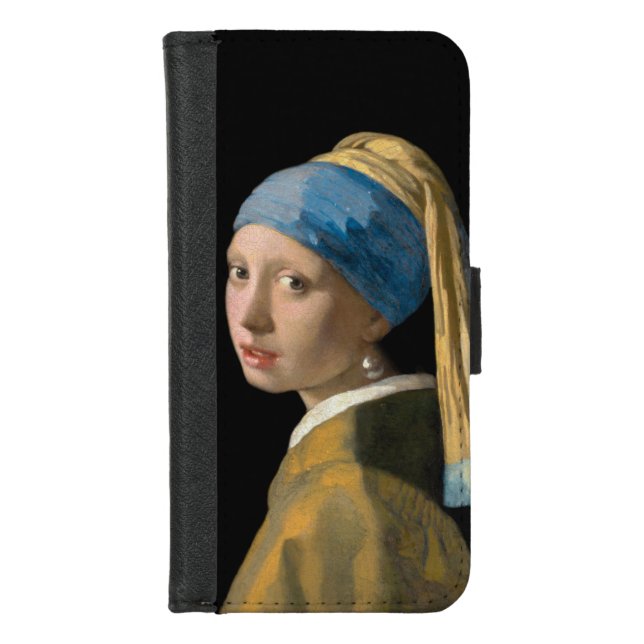 Johannes Vermeer - Girl with a Pearl Earring iPhone Wallet Case (Front)