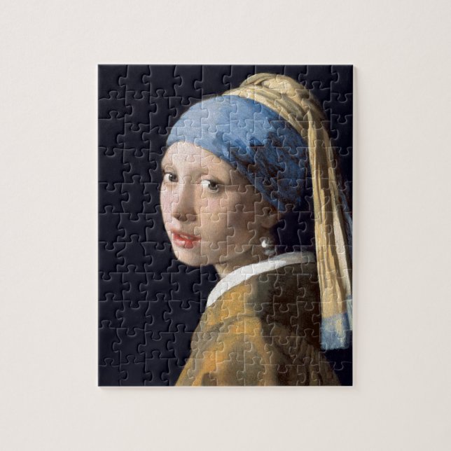 Johannes Vermeer - Girl with a Pearl Earring Jigsaw Puzzle (Vertical)