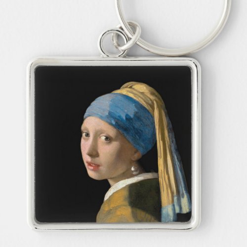 Johannes Vermeer _ Girl with a Pearl Earring Keychain