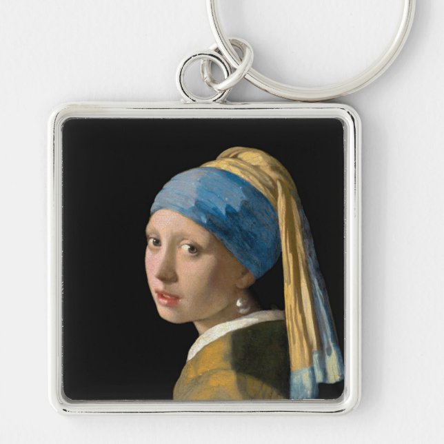 Johannes Vermeer - Girl with a Pearl Earring Keychain (Front)