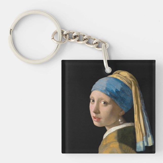 Johannes Vermeer - Girl with a Pearl Earring Keychain (Front)