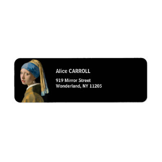 Johannes Vermeer - Girl with a Pearl Earring Label