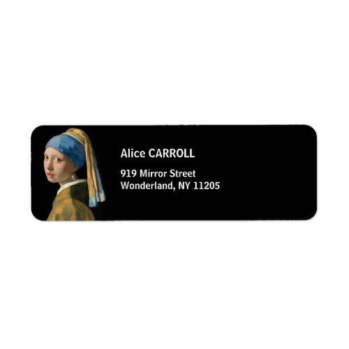 Johannes Vermeer _ Girl with a Pearl Earring Label