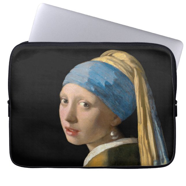Johannes Vermeer - Girl with a Pearl Earring Laptop Sleeve (Front)