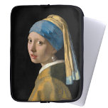 Johannes Vermeer - Girl with a Pearl Earring Laptop Sleeve<br><div class="desc">Girl with a Pearl Earring / Girl in a Turban / Head of Girl in a Turban / The Young Girl with Turban / Head of a Young Girl - Johannes Vermeer,  1665</div>