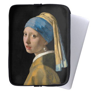 Johannes Vermeer - Girl with a Pearl Earring Laptop Sleeve