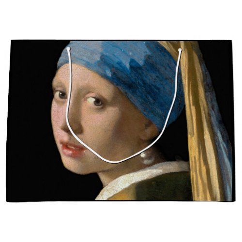 Johannes Vermeer _ Girl with a Pearl Earring Large Gift Bag