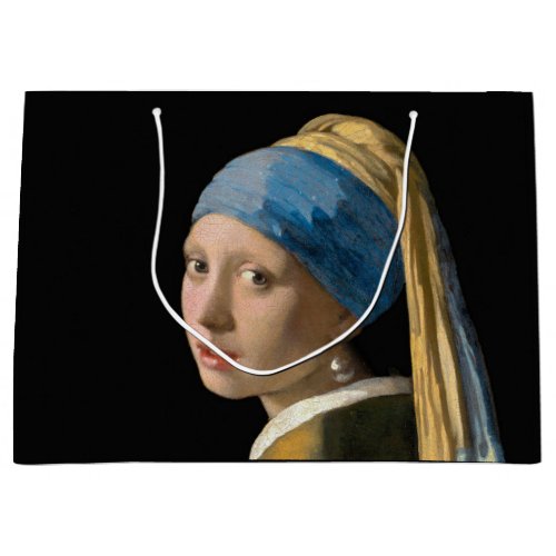 Johannes Vermeer _ Girl with a Pearl Earring Large Gift Bag