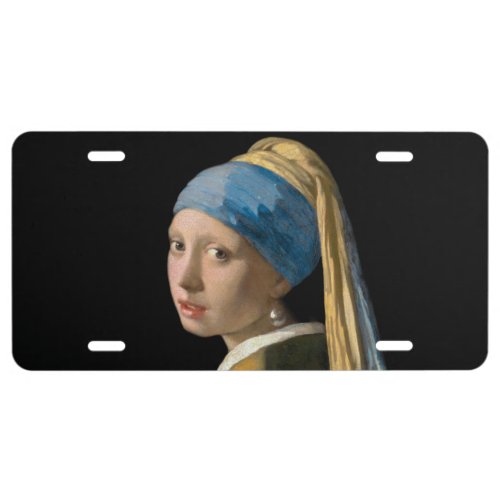 Johannes Vermeer _ Girl with a Pearl Earring License Plate