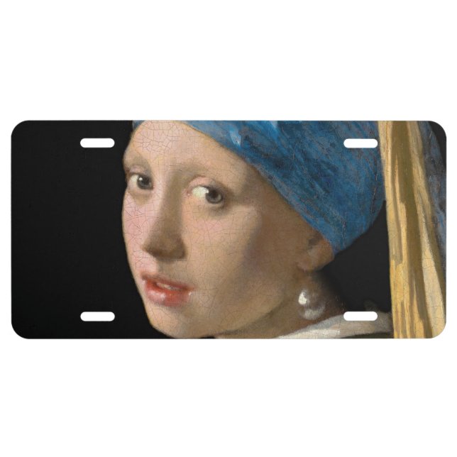 Johannes Vermeer - Girl with a Pearl Earring License Plate (Front)