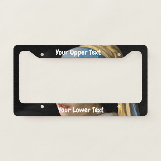 Johannes Vermeer - Girl with a Pearl Earring License Plate Frame (Front)