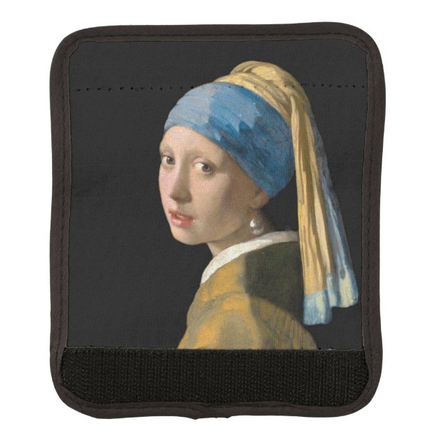 Johannes Vermeer - Girl with a Pearl Earring Luggage Handle Wrap (Front)