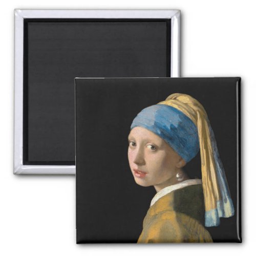 Johannes Vermeer _ Girl with a Pearl Earring Magnet