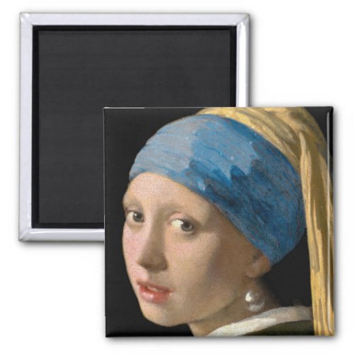 Johannes Vermeer _ Girl with a Pearl Earring Magnet