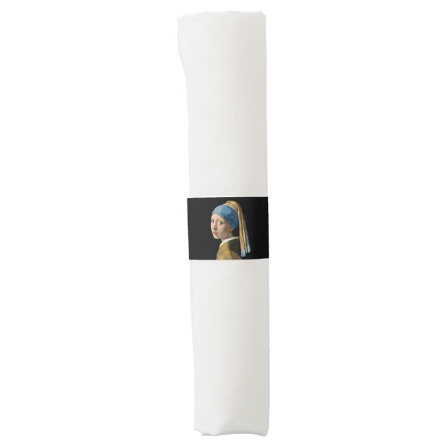 Johannes Vermeer - Girl with a Pearl Earring Napkin Bands (Front)