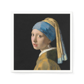 Johannes Vermeer - Girl with a Pearl Earring Napkins