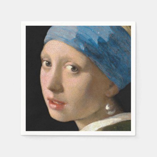 Johannes Vermeer _ Girl with a Pearl Earring Napkins