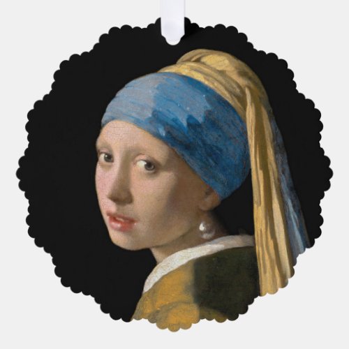 Johannes Vermeer _ Girl with a Pearl Earring Ornament Card