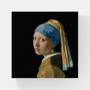 Johannes Vermeer - Girl with a Pearl Earring Paperweight