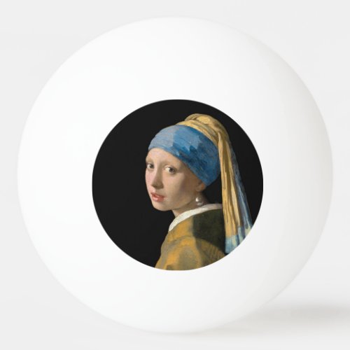 Johannes Vermeer _ Girl with a Pearl Earring Ping Pong Ball