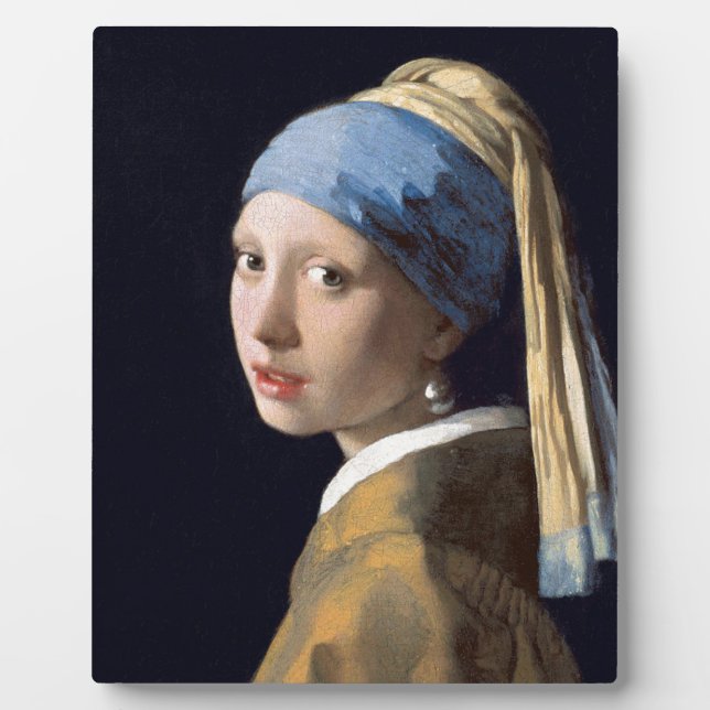 Johannes Vermeer - Girl with a Pearl Earring Plaque (Front)