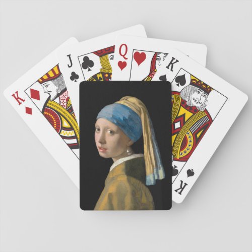 Johannes Vermeer _ Girl with a Pearl Earring Poker Cards