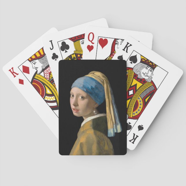 Johannes Vermeer - Girl with a Pearl Earring Poker Cards (Back)