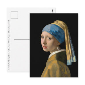 Johannes Vermeer - Girl with a Pearl Earring Postcard